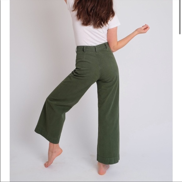 Jesse Kamm Sailor Pants Olive - Picture 2 of 4